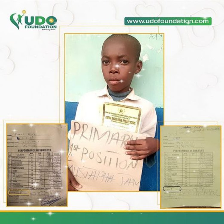 Udo Foundation Celebrates Scholarship Beneficiary for Academic Excellence