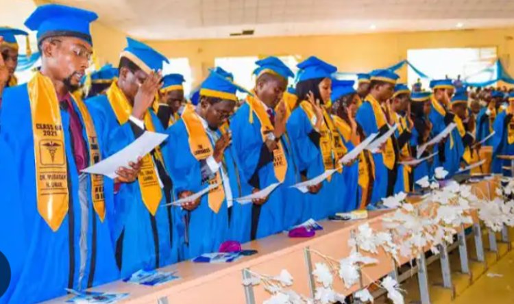 BUK Inducts 337 Graduands from Faculty of Allied Health Sciences