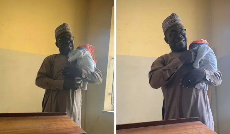 Kaduna State University Lecturer Wins Hearts After Babysitting Student's Baby During Exam