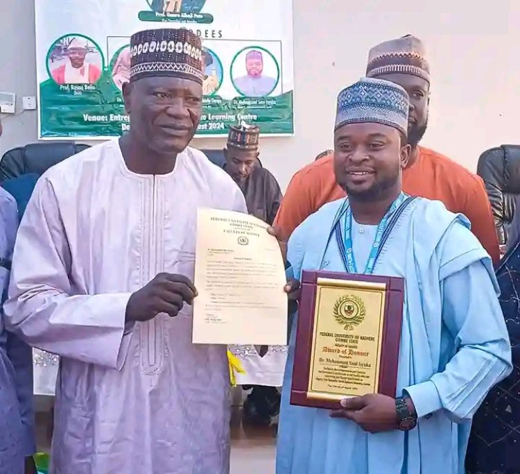 North-Eastern University Gombe Deputy Vice-Chancellor Receives Prestigious Award from Federal University of Kashere