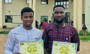 Newly Elected SUG Officials at Plateau State University Sworn In