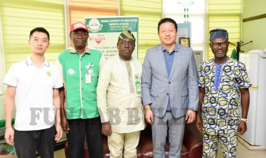 FUNAAB Strengthens Ties with China, Welcomes Ogun Guangdong Free Trade Zone Delegation