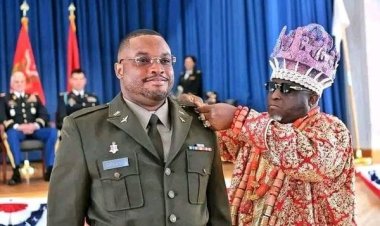 Amanyanabo of Kirike Kingdom, King T.E.O Ogube, Attends Son's Graduation and Commissioning at U.S. Army Officer Candidate School