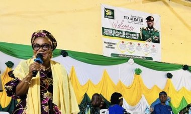 Mrs. Abdulwahab Flags Off Lecture Series for 2024 Batch B Stream II at Paiko Camp