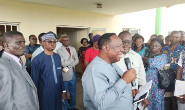 Gov Alia's PPS Dr. Chenge Visits BSUTH for Hazard Payment Screening