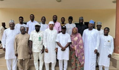 IMAP: Comr Ekom Peter Ayaka and Former SUG President Congratulate Acting Rector Dr. Nurudeen M. Maifata