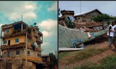 University of Benin Students Trapped as Building Collapses During Heavy Rain in Benin City