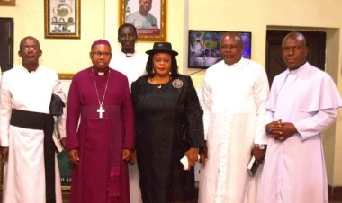 Archbishop Alexander Ibezim Visits Acting Vice-Chancellor of Nnamdi Azikiwe University