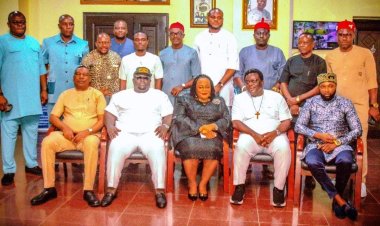 Anambra State House of Assembly Members Visit Acting Vice-Chancellor of Nnamdi Azikiwe University
