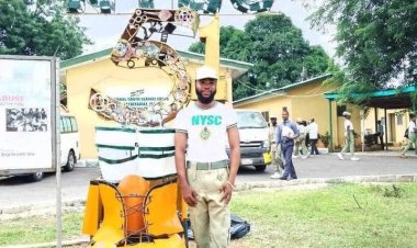 Fine Art Graduate Unveils 13ft Tribute to Fallen Corpers at Oyo State NYSC Secretariat