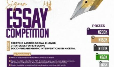 University of Ibadan Students Invited to Compete in Benedict Kudaya Sigma Essay Contest