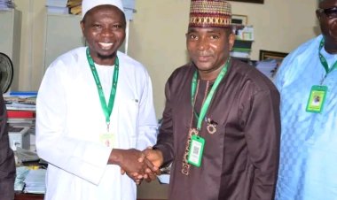 FULafia Vice-Chancellor Congratulates Bursar on Doctoral Degree Achievement