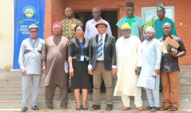 Host Community Elders Pay Courtesy Visit to Edo State University Acting Vice-Chancellor, Prof. Dawood Egbefo