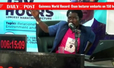 Osun Lecturer Launches 150-Hour Marathon Lecture to Break Guinness World Record