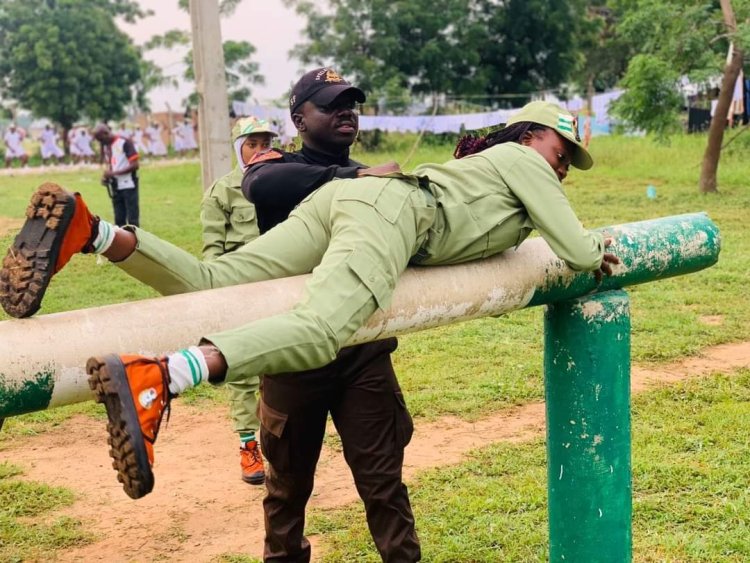 Man O' War Unit Hosts Rally for Corps Members at NYSC Adamawa Orientation Camp