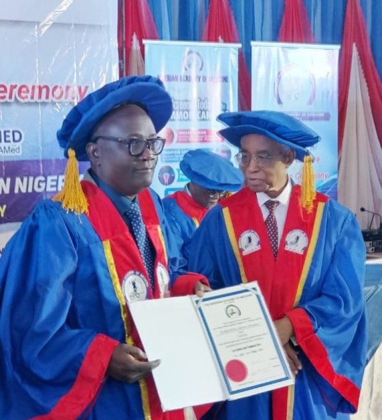 Prof. Idowu Senbanjo Inducted as Fellow of Nigerian Academy of Medicine.