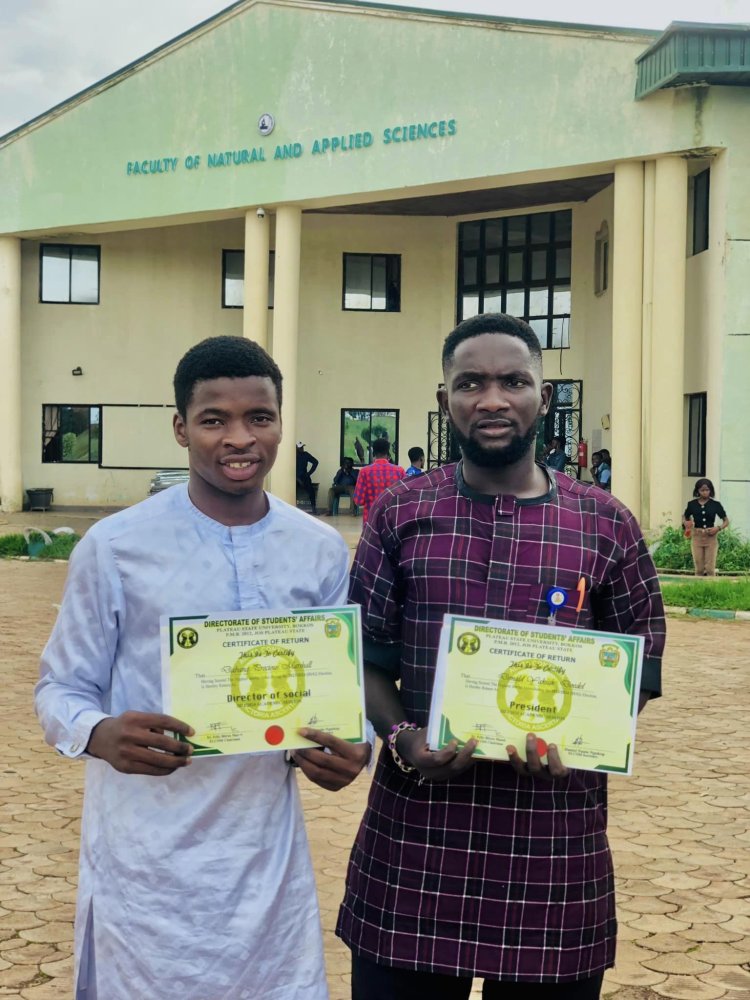 Newly Elected SUG Officials at Plateau State University Sworn In