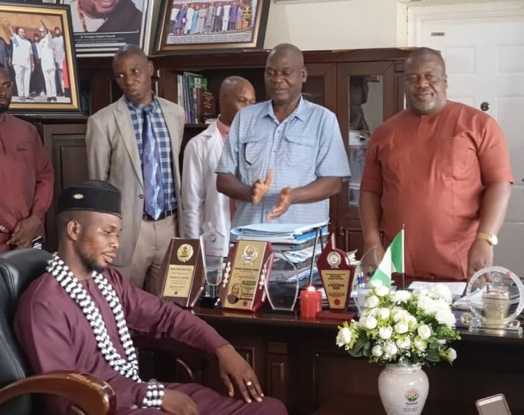 Fidel Polytechnic Gboko Students Pay Solidarity Visit to BSUTH Chief Medical Director