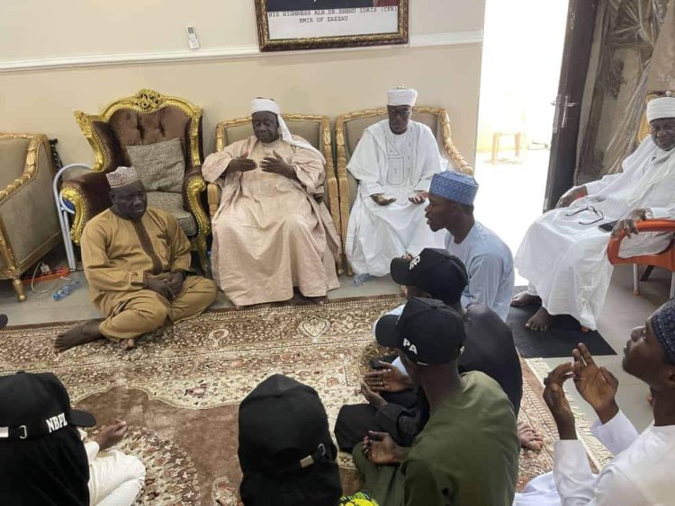 Nuhu Bamali Polytechnic SUG Pays Condolence Visit to Emir's Family