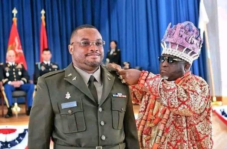 Amanyanabo of Kirike Kingdom, King T.E.O Ogube, Attends Son's Graduation and Commissioning at U.S. Army Officer Candidate School