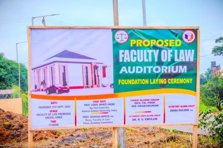 UNIZIK Faculty of Law Alumni Launch Auditorium Project