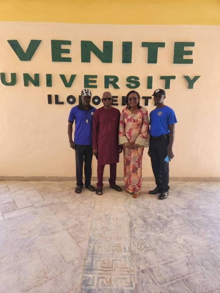 Dr. Eniola Ajayi Applauds Venite University's State-of-the-Art Facilities and Vision for Academic Excellence