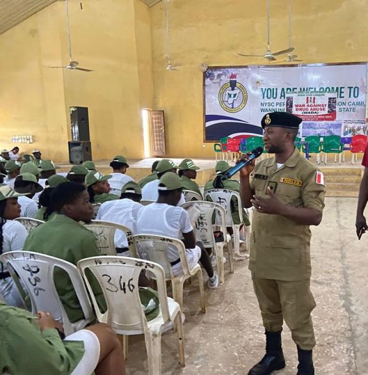 NDLEA Sensitization and SAED Hands-On Training Ongoing at NYSC Camp, Wannune, Tarka LGA of Benue State