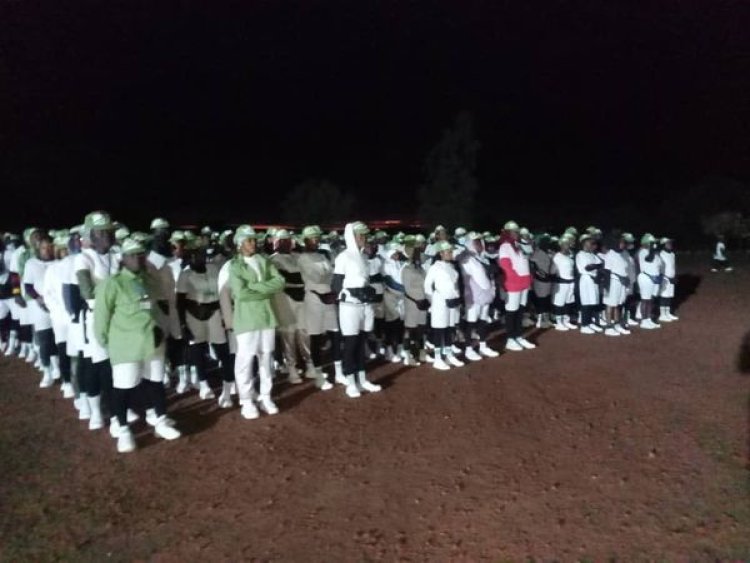 2024 Batch "B" Stream II Orientation Course: Morning Meditation and Drills Rehearsal at Plateau State