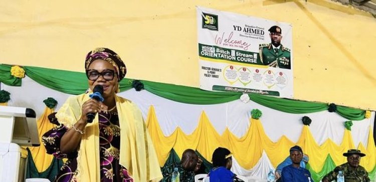 Mrs. Abdulwahab Flags Off Lecture Series for 2024 Batch B Stream II at Paiko Camp