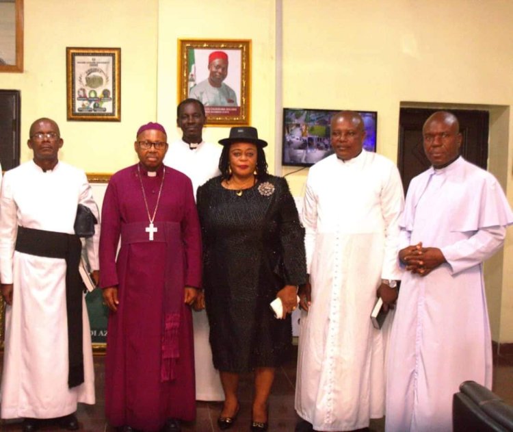 Archbishop Alexander Ibezim Visits Acting Vice-Chancellor of Nnamdi Azikiwe University