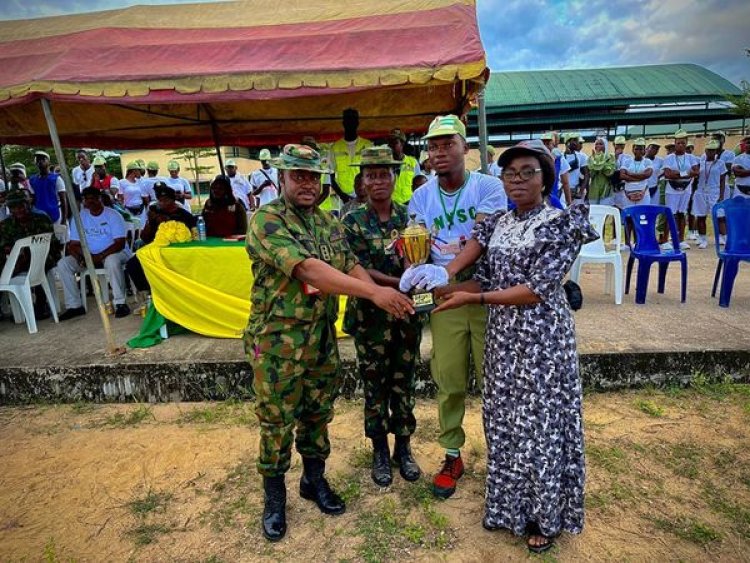 Number Five, Three, and One Guards Triumph in Inter-Platoon Drills Competition at NYSC Camp