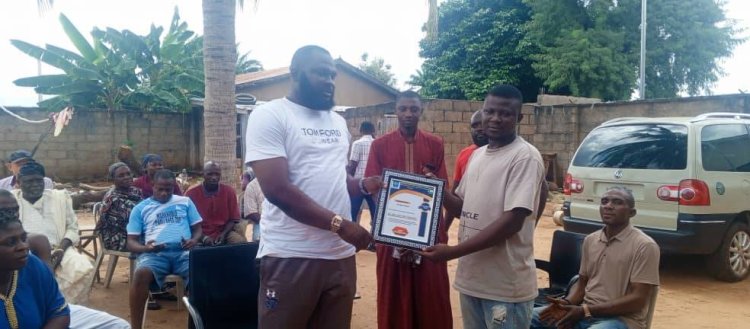 PAAU: Omala Students Association Honours Hon. Edibo Ameh Mark with Certificate of Appreciation