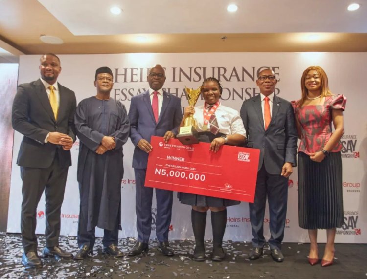 13-Year-Old Student Wins N5 Million in Heirs Insurance Essay Championship