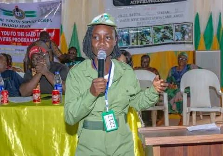 Lens Poly Offa Graduate Onarinde Precious Wins NYSC Camp Debate in Enugu