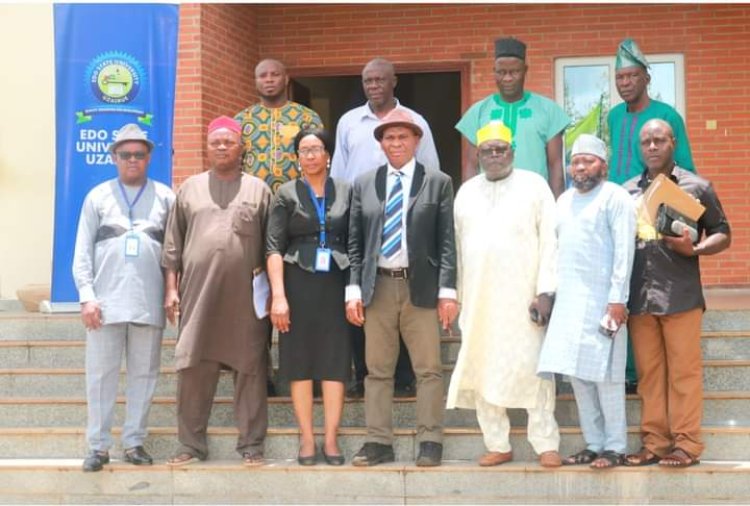 Host Community Elders Pay Courtesy Visit to Edo State University Acting Vice-Chancellor, Prof. Dawood Egbefo