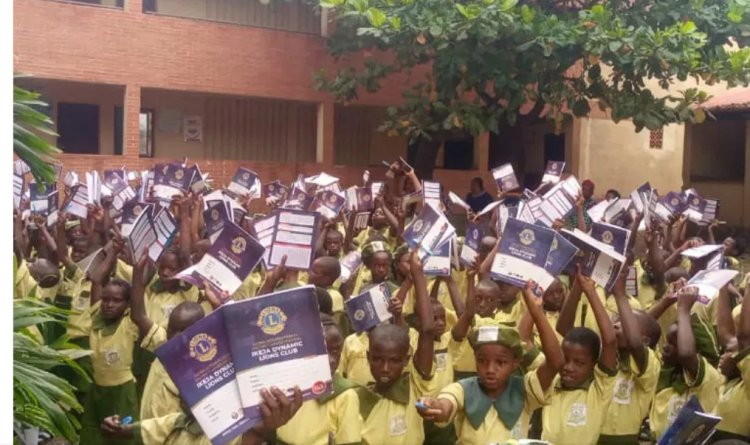 Ikeja Dynamic Lions Club Distributes Essential learning materials, Calls for Support in Educational Development