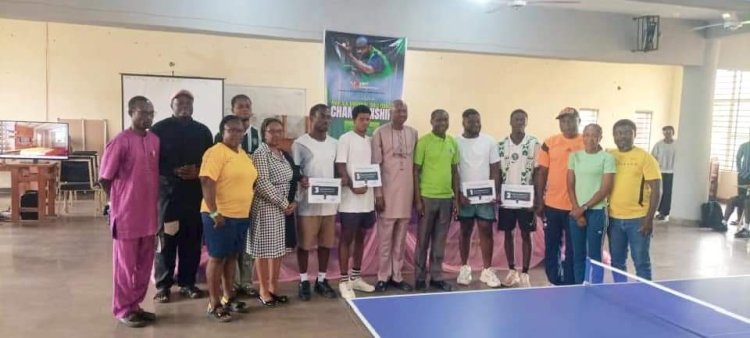 Raifu Kazeem Wins Inaugural Professor A.A. Emmanuel Table Tennis Competition at Federal University of Technology Akure