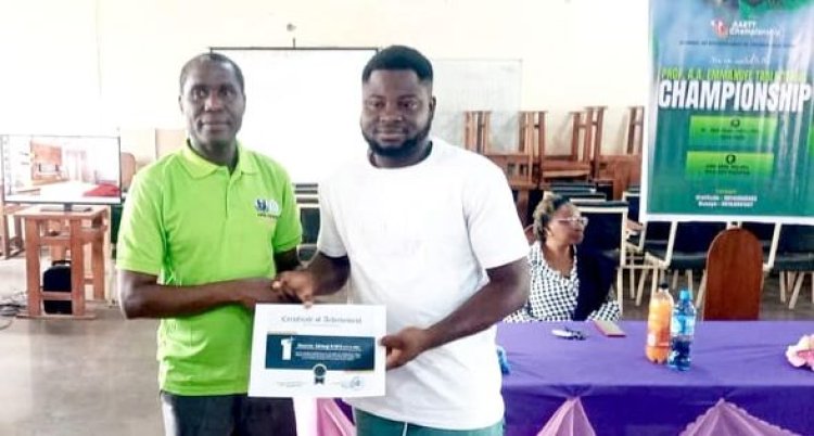 Raifu Kazeem Wins Inaugural Professor A.A. Emmanuel Table Tennis Competition at FUTA