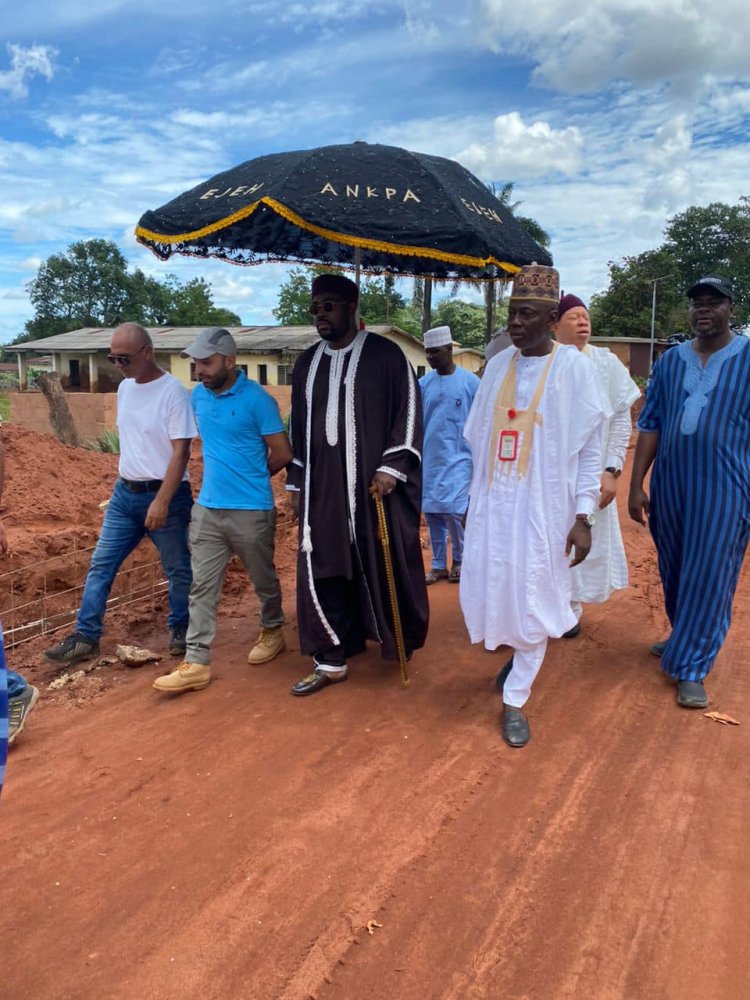 Ejeh Ankpa Inspects Erosion Control and New Hostel Projects at College of Education Ankpa