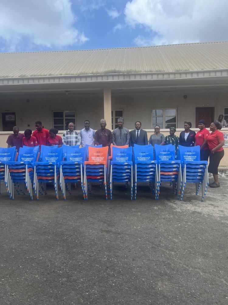 ROTAMEDICS Pharmacy Donates 100 Chairs to KWASUTH for Enhanced Patient Comfort