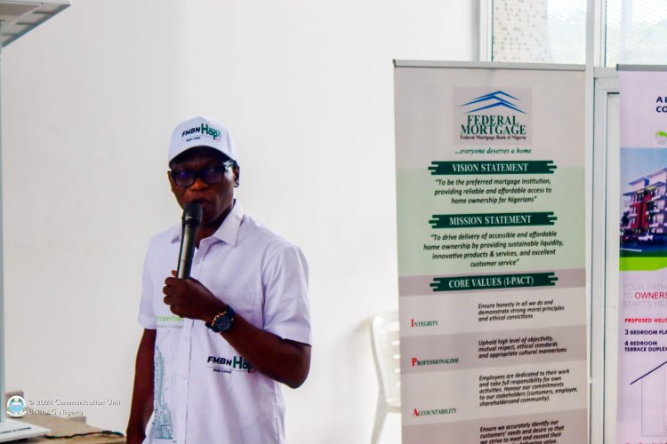 FMBN Launches Nationwide Sensitization on National Housing Fund Scheme at UNILAG