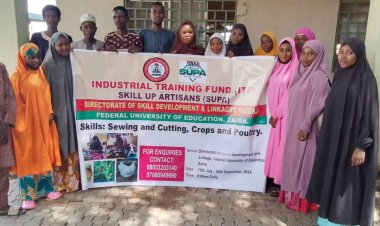 Federal University of Education, Zaria Hosts ITF Skill Up Artisan Programme