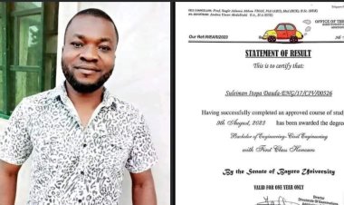 Kogi Native Daud Suleiman Graduates with First-Class in Civil Engineering from Bayero University Kano