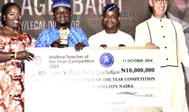 Chidiebube lfechukwu wins N10m For 2024 Maltina Teacher of the Year prize