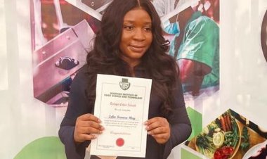University of Mkar Student Wins Dalapo Coker Award for Best Female Food Science Graduate in Nigeria