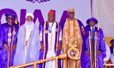 Dignitaries in Attendance at Ojaja University Maiden Convocation in Ilorin