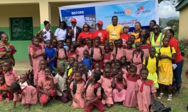 Rotary Club of Abuja Revamps LEA Primary School in Kungabokun, Donates Bus Stop to Kubwa Community