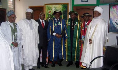 NOUN Recalls 2009 Convocation Honoring Shehu Shagari, David Mark, and UNESCO Secretary General