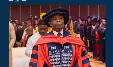 Prof. Osinbajo Delivers Lecture at Miva Open University 2024 Matriculation Ceremony