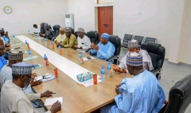 New BOSU VC, Prof. Gutti, Meets with Management, Students, and Al-Ansar University Delegation